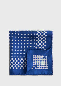 Paul Stuart Silk Twill Dot Pocket Square, thumbnail 1