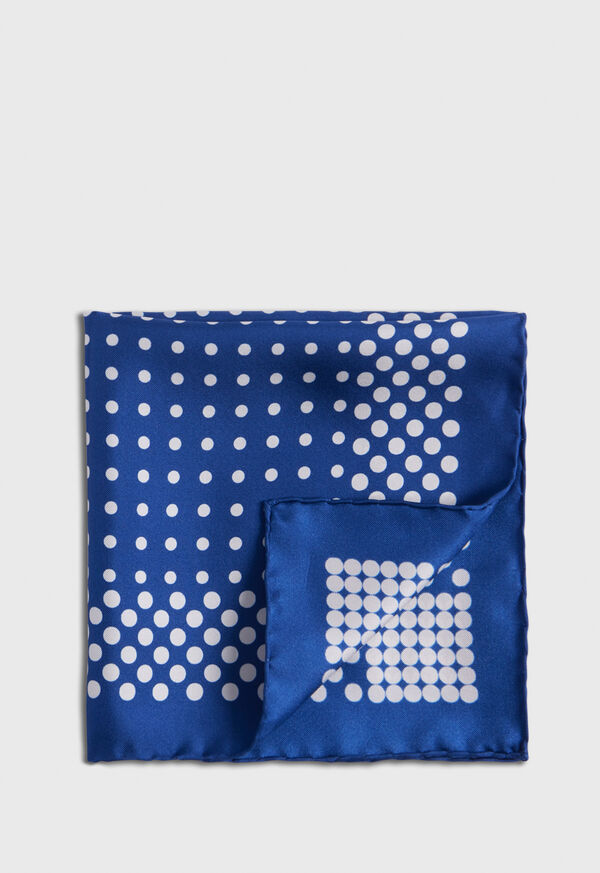 Paul Stuart Silk Twill Dot Pocket Square, image 1