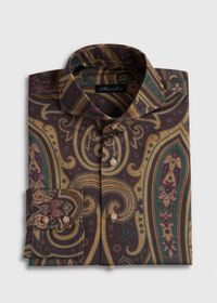 Paul Stuart Printed Paisley Brushed Cotton Sport shirt, thumbnail 1
