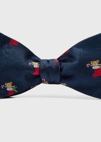 Paul Stuart Teddy Bear in Stocking Bow Tie, thumbnail 1