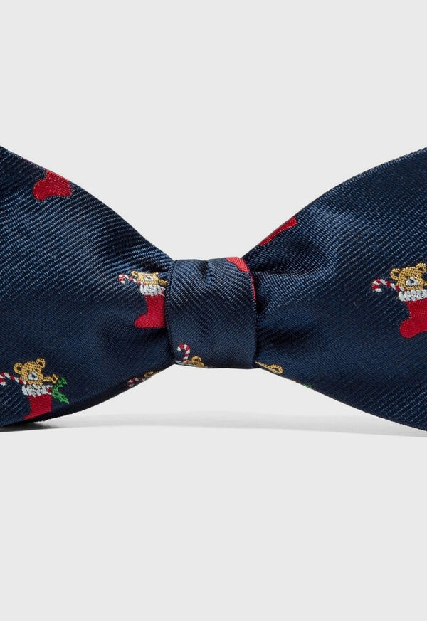 Paul Stuart Teddy Bear in Stocking Bow Tie, image 1