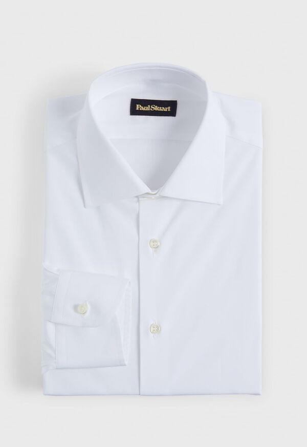 Paul Stuart White Poplin Slim Fit Dress Shirt, image 1