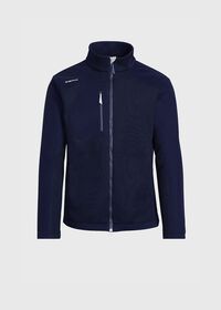 Paul Stuart Sweater Knit Jacket with Microfiber Front and Back Panel, thumbnail 1