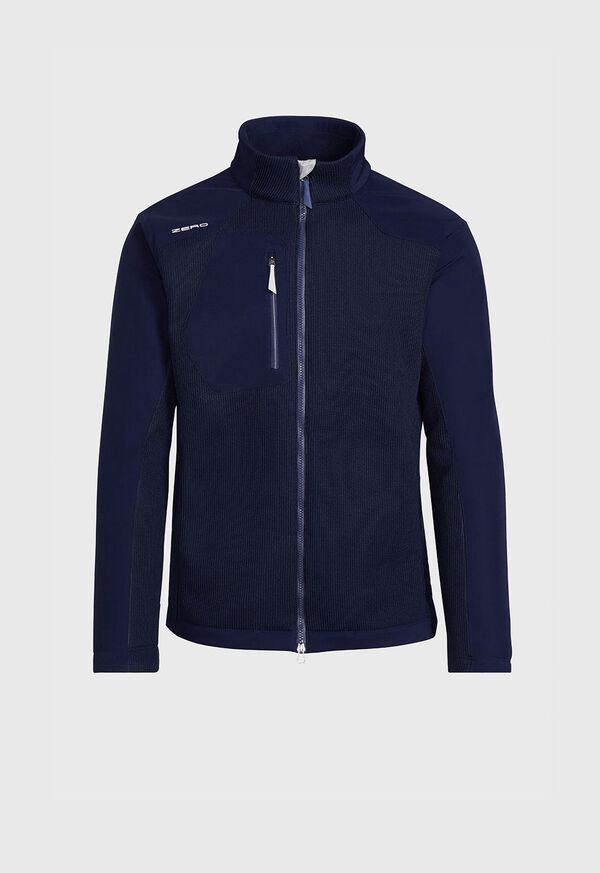 Paul Stuart Sweater Knit Jacket with Microfiber Front and Back Panel, image 1