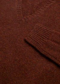 Paul Stuart Shetland Wool V-Neck Sweater, thumbnail 5
