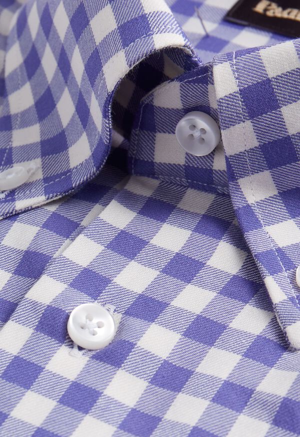 Paul Stuart Gingham Flannel Sport Shirt, image 2