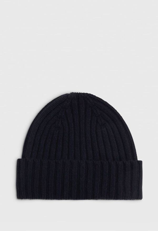 Paul Stuart Cashmere Ribbed Winter Hat, image 1