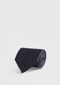 Paul Stuart Micro Medallion Printed Silk Tie, thumbnail 1