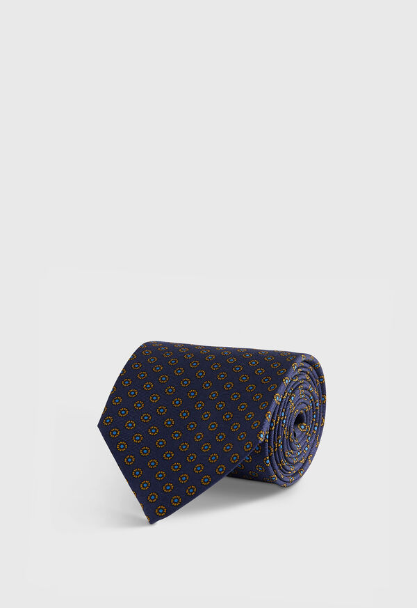 Paul Stuart Micro Medallion Printed Silk Tie, image 1