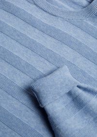 Paul Stuart Cotton Crewneck with Horizontal Ribs, thumbnail 2