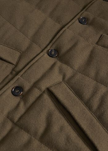 Paul Stuart Wool & Cashmere Quilted Vest