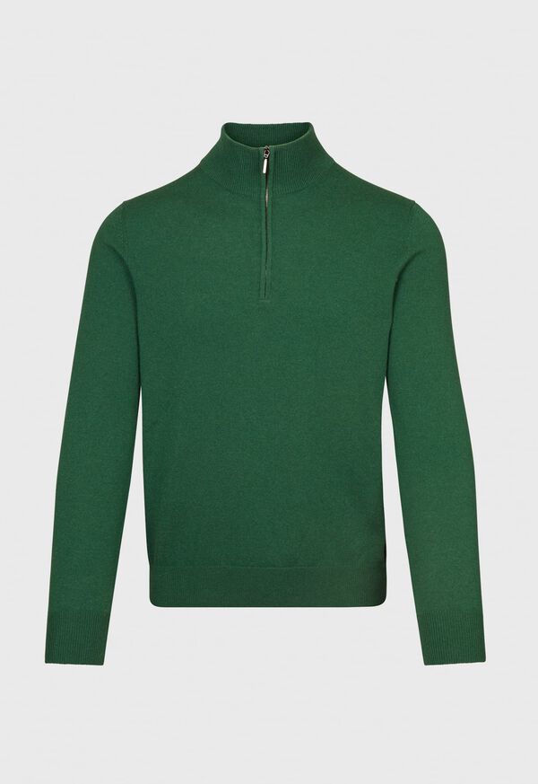 Paul Stuart Cashmere Single Ply 1/4 Zip Sweater, image 1