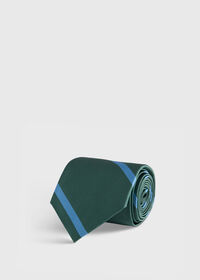 Paul Stuart Woven Silk Regimental Stripe Tie, thumbnail 1
