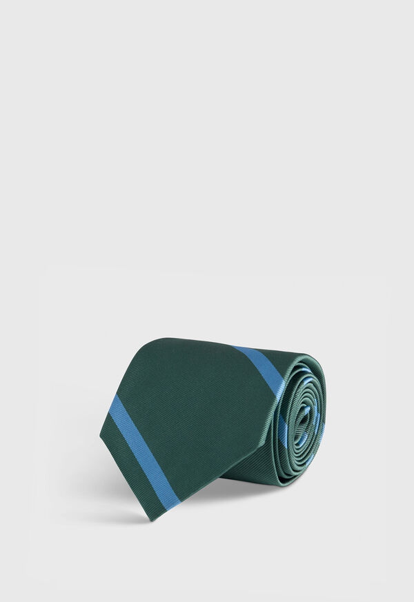Paul Stuart Woven Silk Regimental Stripe Tie, image 1