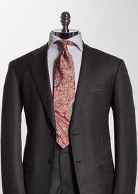 Paul Stuart Silk Floral Paisley Tie, thumbnail 3