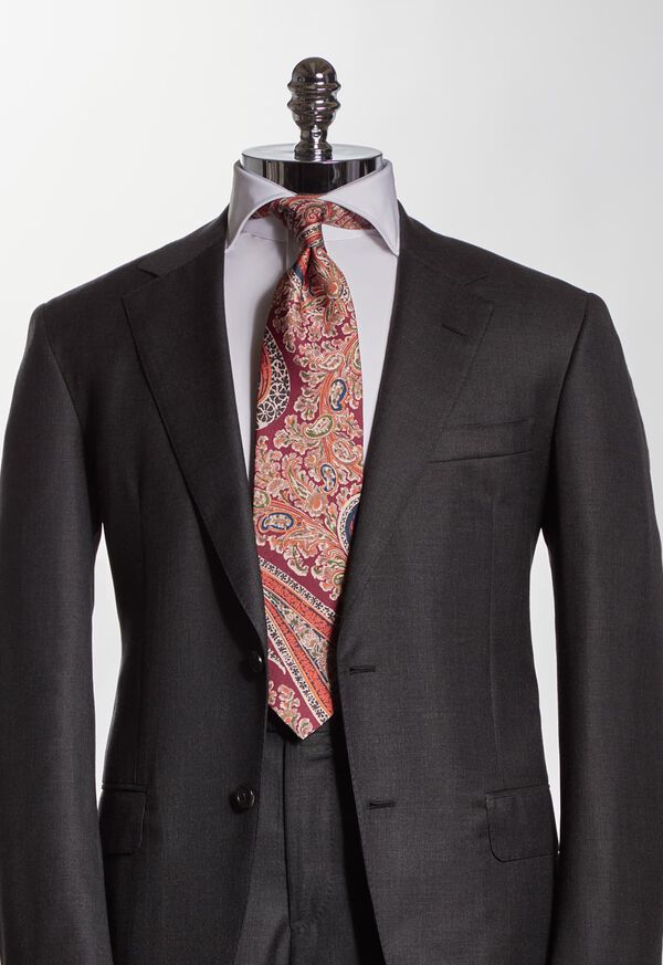Paul Stuart Silk Floral Paisley Tie, image 3