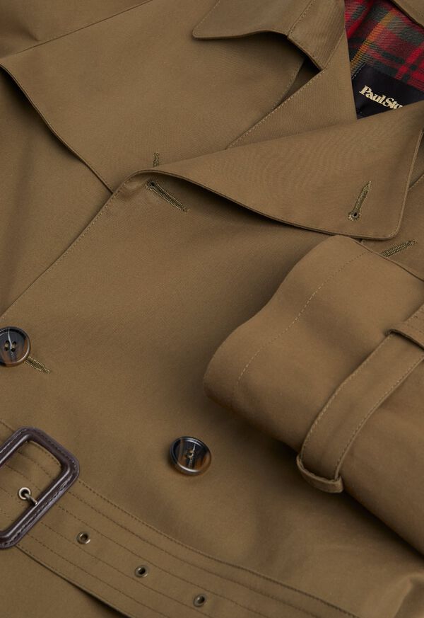 Paul Stuart Double Breasted Trench Coat, image 3