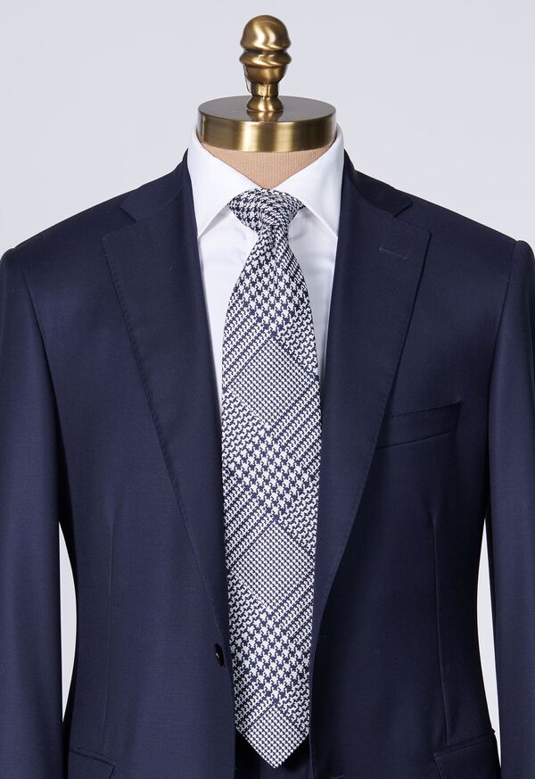 Paul Stuart Silk Jacquard Plaid Tie, image 2