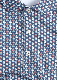 Paul Stuart Sailboat Print Performance Polo, thumbnail 2