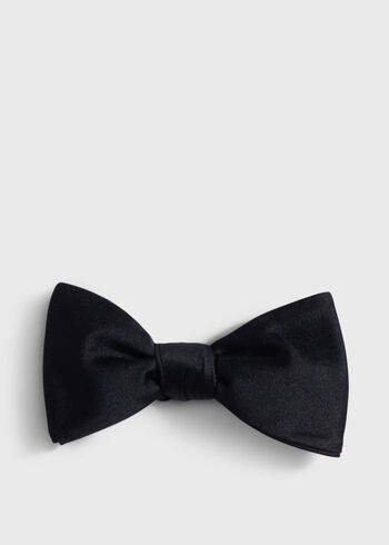 Paul Stuart Banded Satin Formal Bow Tie