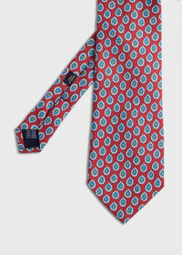 Paul Stuart Silk Twill Allover Pine Tie, thumbnail 1