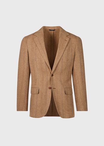Paul Stuart Wool Deco Herringbone Jacket