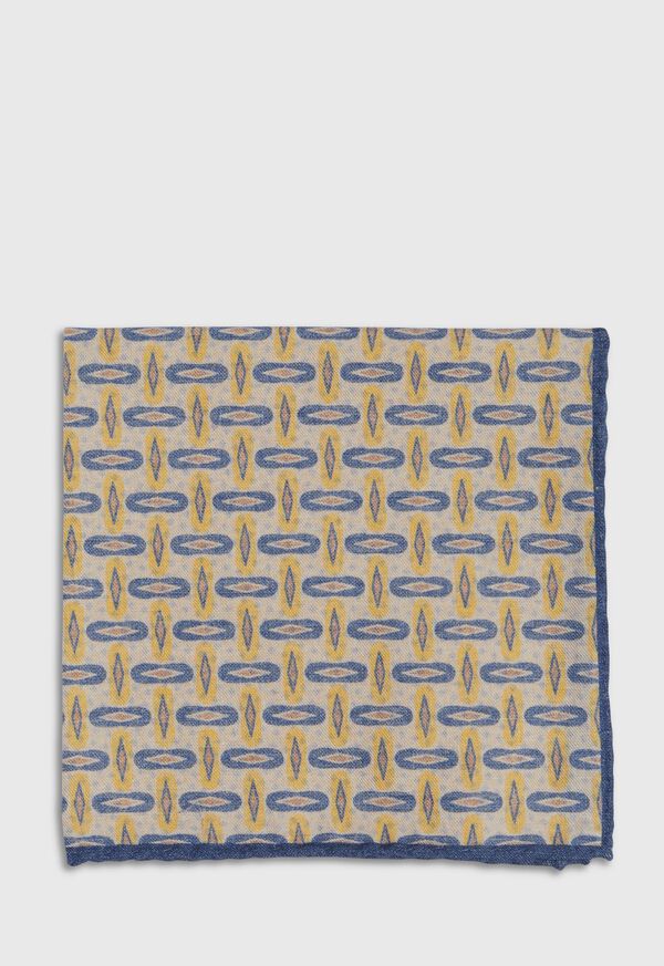 Paul Stuart Vintage Deco Print Pocket Square, image 2