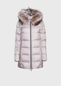 Paul Stuart Puffer Coat with Fur Trim, thumbnail 1
