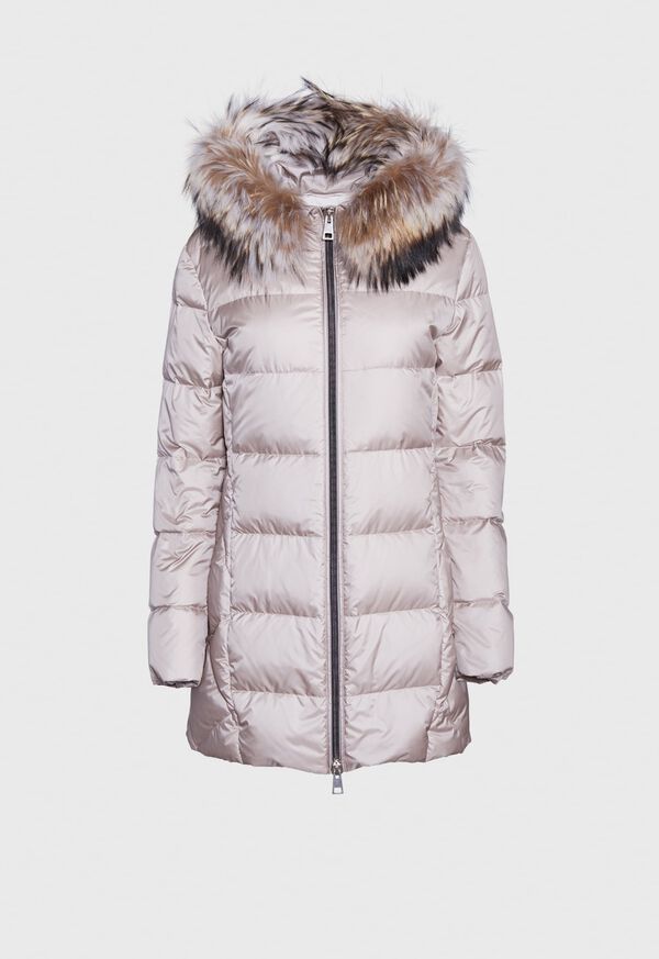 Paul Stuart Puffer Coat with Fur Trim, image 1
