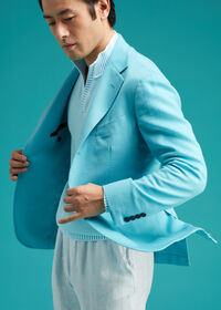 Paul Stuart Light Blue Cashmere Soft Jacket, thumbnail 3