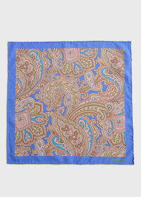 Paul Stuart Habotai Silk Summer Paisley Pocket Square, thumbnail 2