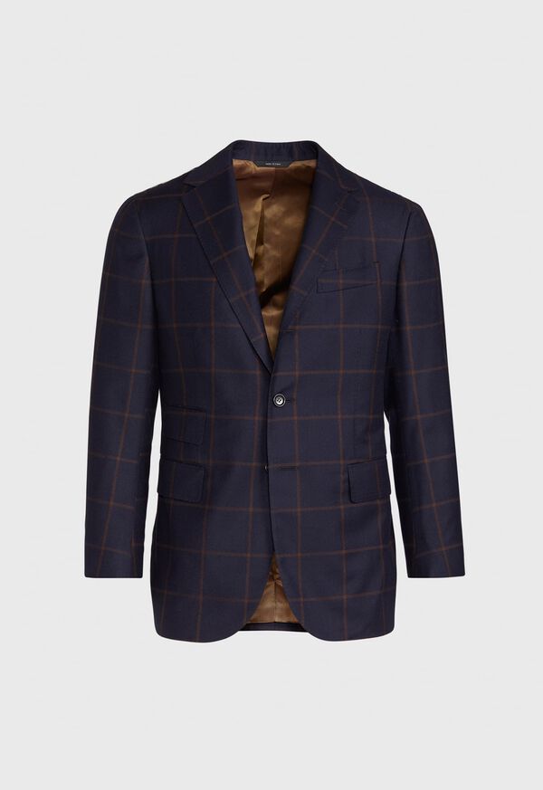 Paul Stuart Navy Windowpane Suit, image 3