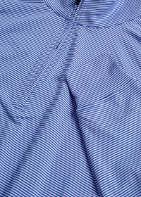 Paul Stuart Fine Stripe Quarter Zip Performance Pullover, thumbnail 5