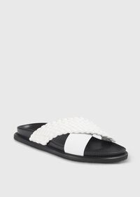 Paul Stuart Palau Woven Leather Slide, thumbnail 3