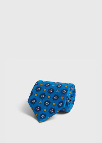 Paul Stuart Printed Silk Medallion Tie