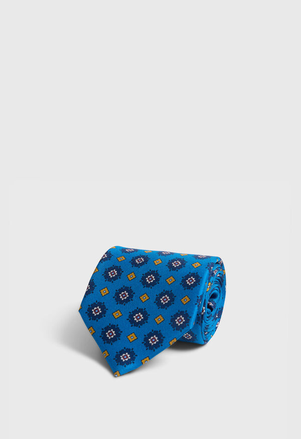 Paul Stuart Printed Silk Medallion Tie, image 1