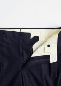 Paul Stuart Navy and Rust Windowpane Suit, thumbnail 6