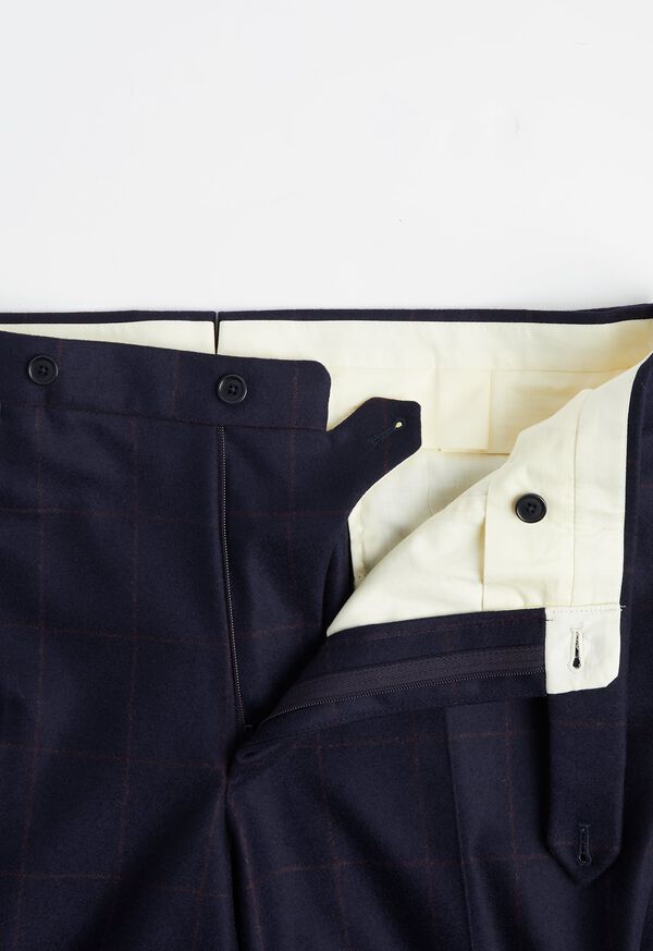 Paul Stuart Navy and Rust Windowpane Suit, image 6