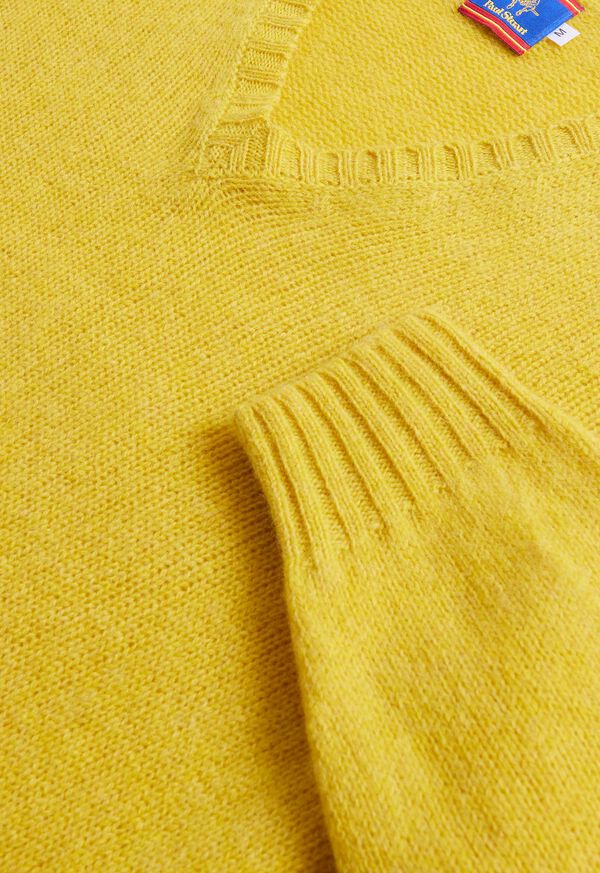 Paul Stuart Shetland Wool V-Neck Sweater, image 3
