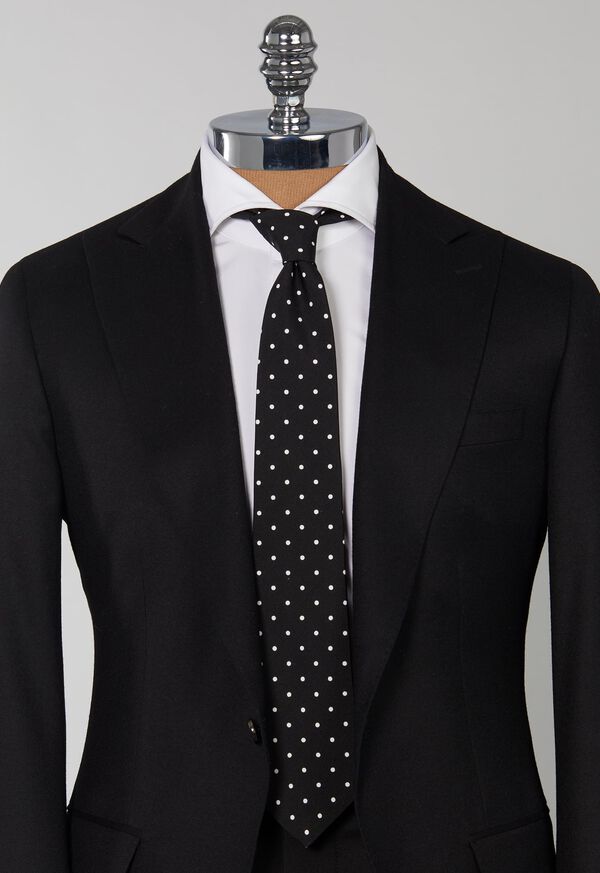 Paul Stuart Silk Shantung Dot Tie, image 2