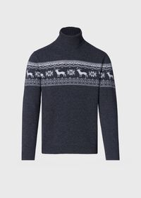 Paul Stuart Reindeer & Snowflake Turtleneck, thumbnail 1