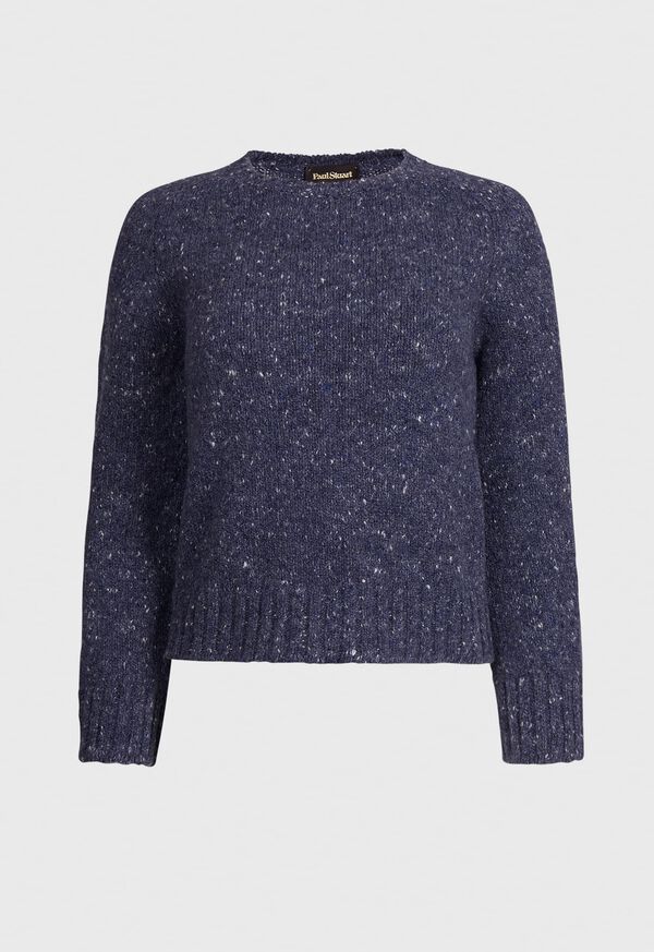 Paul Stuart Wool and Cashmere Blend Donegal Crewneck Sweater, image 1