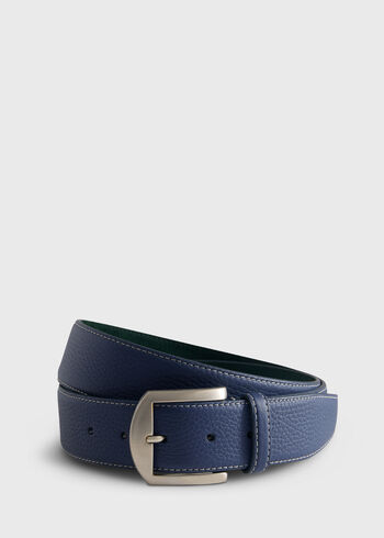 Paul Stuart Lagun Grain Leather Belt