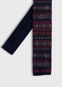 Paul Stuart Cashmere Fair Isle Knit Tie, thumbnail 1