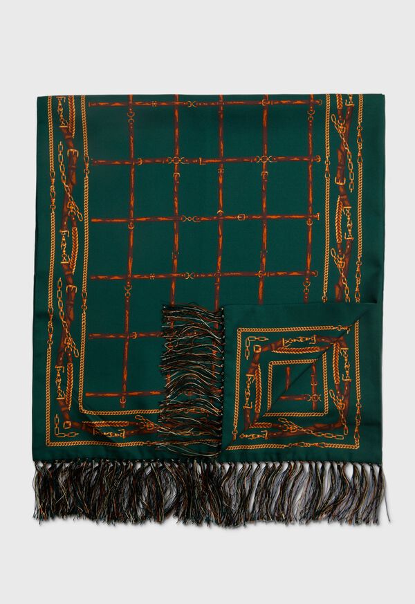 Paul Stuart Printed Silk Tubular Scarf, image 1
