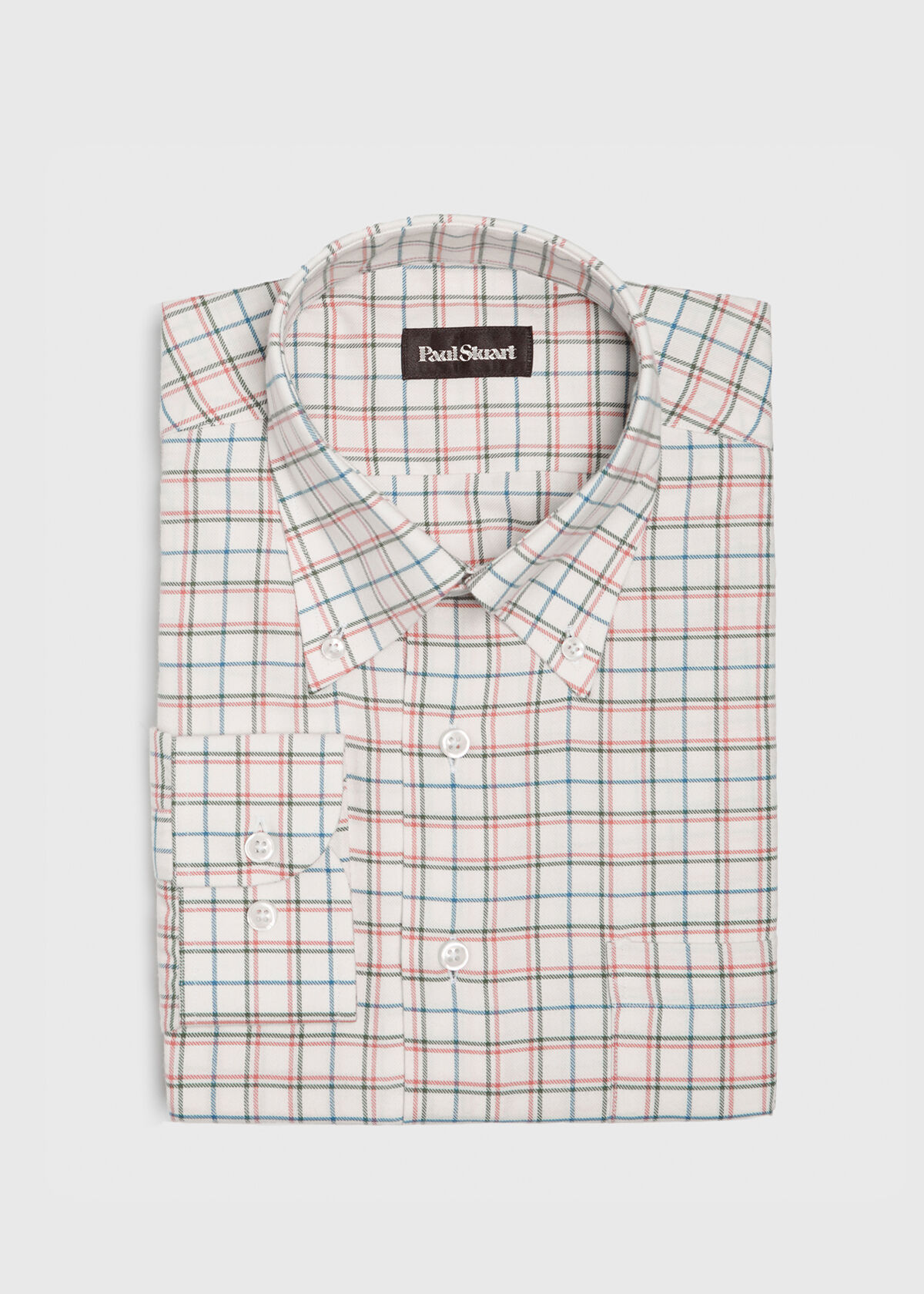 Tattersall flannel shirt clearance
