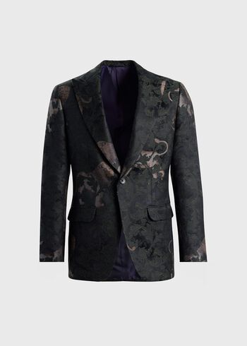 Paul Stuart Wool & Silk Jacquard Dinner Jacket