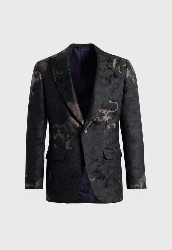 Paul Stuart Wool & Silk Jacquard Dinner Jacket, image 1