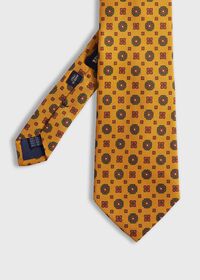 Paul Stuart Printed Silk Medallion Tie, thumbnail 1