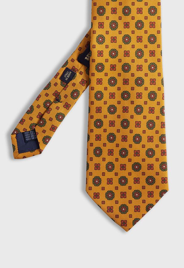 Paul Stuart Printed Silk Medallion Tie, image 1